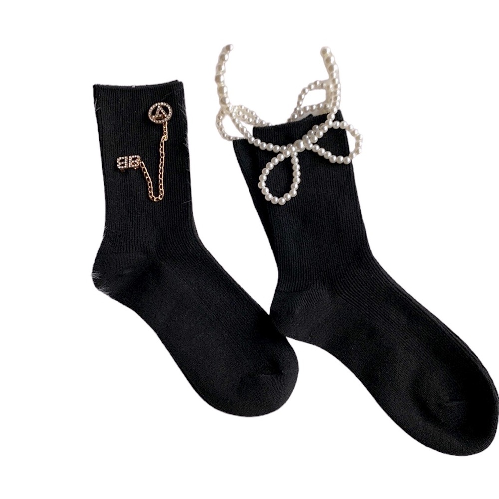 ‼️Balenciaga ‼️ BB logo knit socks 🧦 - Picture 4 of 5